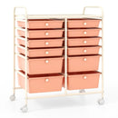 12 Storage Drawer Organizer Bins Rolling Cart by LJGDeals