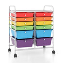 12 Storage Drawer Organizer Bins Rolling Cart by LJGDeals