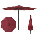 12 Feet Patio Umbrella with Crank Handle and 8 Sturdy Ribs by LJGDeals