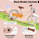 12 Inch Kids Bike with Training Wheels for Boys Girls Ages 3-8 Years-12 inches by LJGDeals