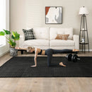 12 Pieces Puzzle Interlocking Flooring Mat with Anti-slip and Waterproof Surface-Black by LJGDeals
