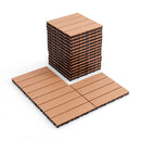 12 x 12 Inch 18 Piece All Weather Interlocking Deck Tiles for Splicing Area by LJGDeals