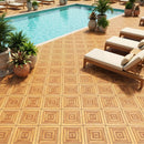 Acacia Wood Interlocking Deck Tiles 12x12 Inch - 24 Pack by DirectDeals