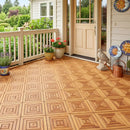 Acacia Wood Interlocking Deck Tiles 12x12 Inch - 24 Pack by DirectDeals