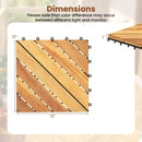 Acacia Wood Interlocking Deck Tiles 12x12 Inch - 24 Pack by DirectDeals