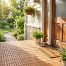 Acacia Wood Interlocking Deck Tiles 12x12 Inch - 27 Pack by DirectDeals