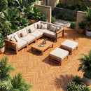 Acacia Wood Interlocking Deck Tiles 12x12 Inch - 30 Pack by LJGDeals