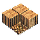 Acacia Wood Interlocking Deck Tiles 12x12 Inch - 54 Pack by DirectDeals