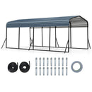 12 x 20 Feet Heavy-Duty Carport Outdoor Galvanized Steel Garage Car Shelter by LJGDeals
