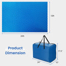 Rectangle Swimming Pool Cover 12-MIL Heat Retaining Pool Solar Blanket with Carrying Bag