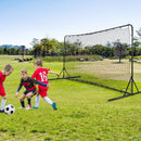 12 x 6 Feet Soccer Rebounder Net with All Weather Net-Black by LJGDeals