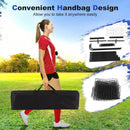 12 x 6 Feet Soccer Rebounder Net with All Weather Net-Black by LJGDeals