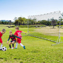 12 x 6 Feet Soccer Rebounder Net with All Weather Net-White by LJGDeals