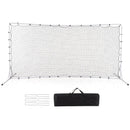 12 x 6 Feet Soccer Rebounder Net with All Weather Net-White by LJGDeals