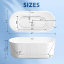 Linear Freestanding Soaker Tub by HouseOfZazla