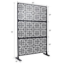 Outdoor & Indoor Metal Freestanding Decorative Privacy Screen by HouseOfZazla