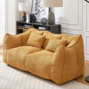 Comfortable Dual Beanbag Chair With High Resilience Foam Core For 2 People by HouseOfZazla