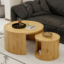 Round Nesting Coffee Table Set of 2 by HouseOfZazla