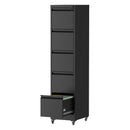 Drawer Metal Locking Vertical File Cabinet With Wheels Heavy Duty Lockable Storage by HouseOfZazla