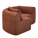 110" Modern Curved L-Shaped Modular Sectional Sofa