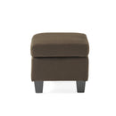 Upholstered Ottoman, Chocolate by HouseOfZazla