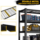 Garage Storage Rack, 5 Layer Adjustable Shelving Unit For Warehouse - Black by HouseOfZazla