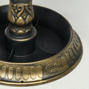 Outsunny 28" Antique Bronze Bird Bath with Pedestal Flower Planter Base