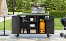 K&K 55.5" Outdoor Kitchen Island with Sink by HouseOfZazla