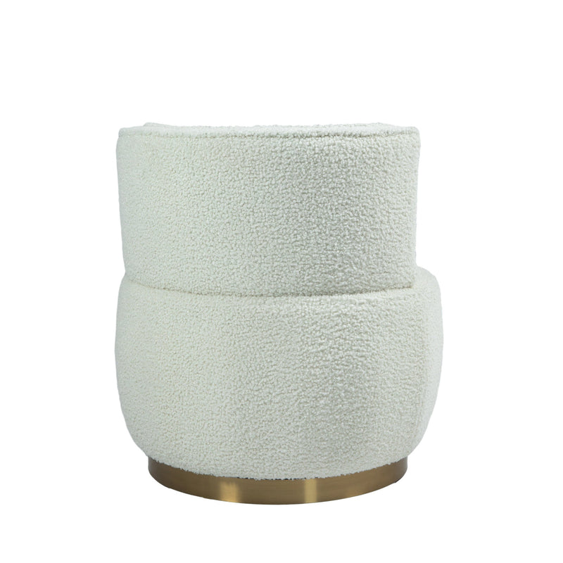 360 Degree Swivel Cuddle Barrel Accent Sofa Chairs, Round Armchairs with Wide Upholstered, Fluffy Velvet Fabric Chair for Living Room, Bedroom, Office, Waiting Rooms