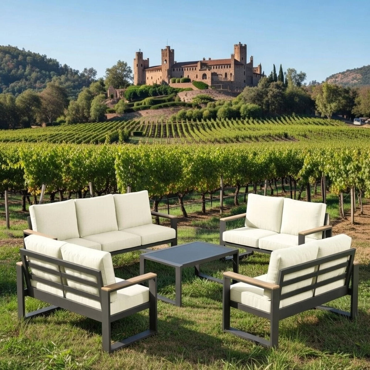Modern Outdoor Sofa Set With Coffee Table, photo 22 of 40