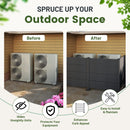 50" W x 49" H Outdoor Privacy Screen with Aluminum Posts by HouseOfZazla