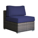 Wicker Seating Group Set With Table And Cushions by Unique Piece Furniture