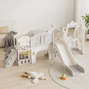 Toddler Slide Kids Playground With Basketball Hoop And Swing by HouseOfZazla