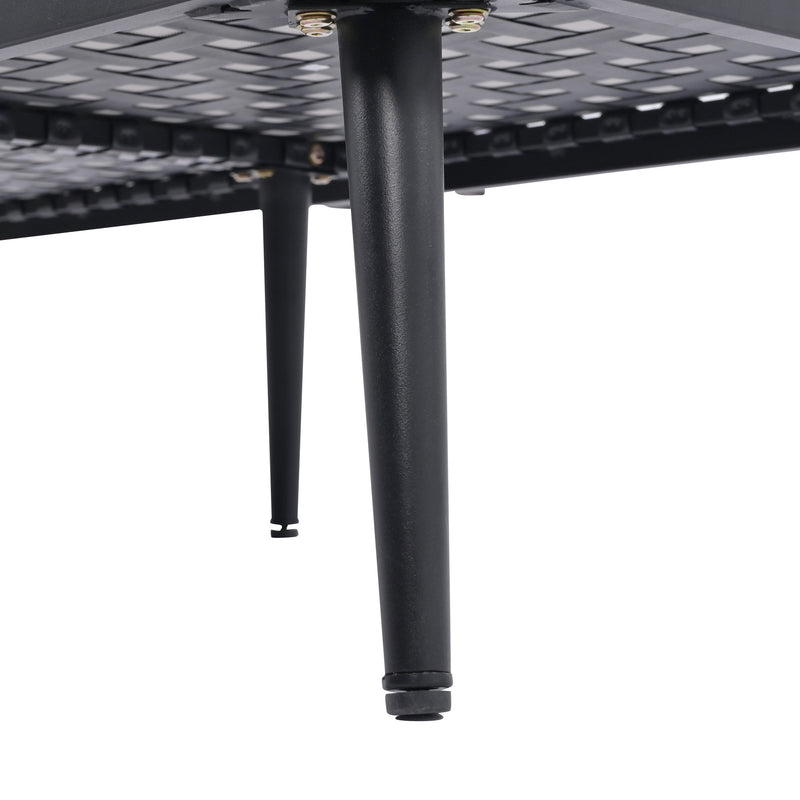 6-Piece Outdoor Sectional Sofa Set with Round Nesting Coffee Tables and Seating Sofa with Cushions for Patio, Porch and Garden (Beige)