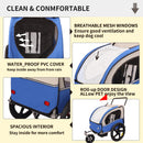 2-in-1 Double 2 Seat Bicycle Bike Trailer Jogger Stroller for Kids Children Foldable Collapsible w/Pivot Front Wheel