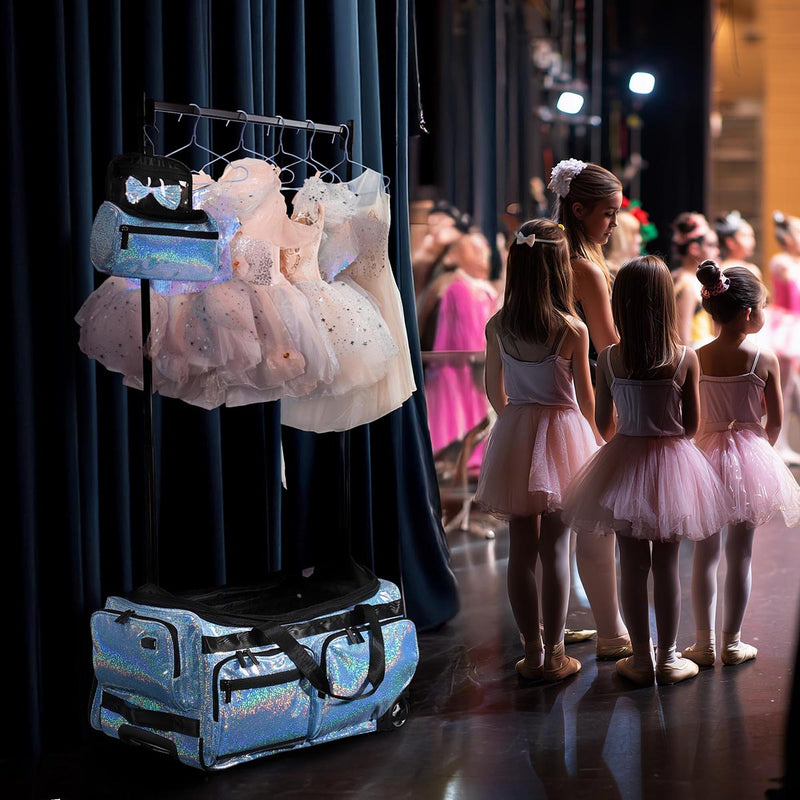 Byootique Dance Competition Rolling Bag with Rack Sports Duffle Bag