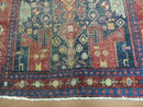 4' X 10' Antique Handmade Turkish Floral Tribal Oriental Wool Rug