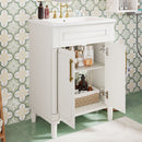 Bathroom Vanity With Integrated Sink and 2 Door Cabinet by HouseOfZazla