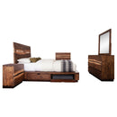 Beverly - 5 Piece Eastern King Bedroom Set - Walnut by HouseOfZazla