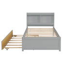 Twin Bed With Trundle, Bookcase by Unique Piece Furniture