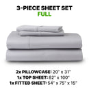 Sheet Set Luxurious Supima, Wrinkle Resistant, Breathable, With 2 Ghostgrip Band