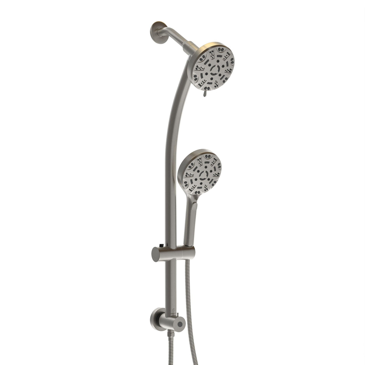 Multi Function Dual Shower Head System With 4.7" Rain Showerhead, 8 Function Hand Shower, Adjustable Slide Bar, photo 3 of 25