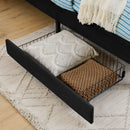 Upholstered Platform Bed Frame With 2 Storage Drawers And Adjustable Sofa Bed by HouseOfZazla