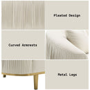 Martina - Loveseat With 2 Pillows - Ivory by HouseOfZazla