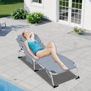 3-in-1 Heavy Duty Tanning Chair with Face Hole Adjustable 5-Position Folding Chaise Lounge Chairs for Outside Portable Lay Flat Beach Lounge Chair for Outdoor Sunbathing Patio Pool Lawn Camping Deck P