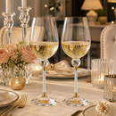 Rhinestone DIAMOND Studded Wine Glasses 16 Ounces Set