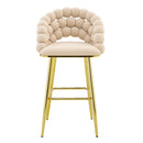 Bubble, Ball Chain Tufted Bar Chairs For Kitchen Island & Home Bar (Set of 2) by HouseOfZazla
