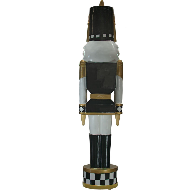 12FT Black & White Checkered Nutcrackers