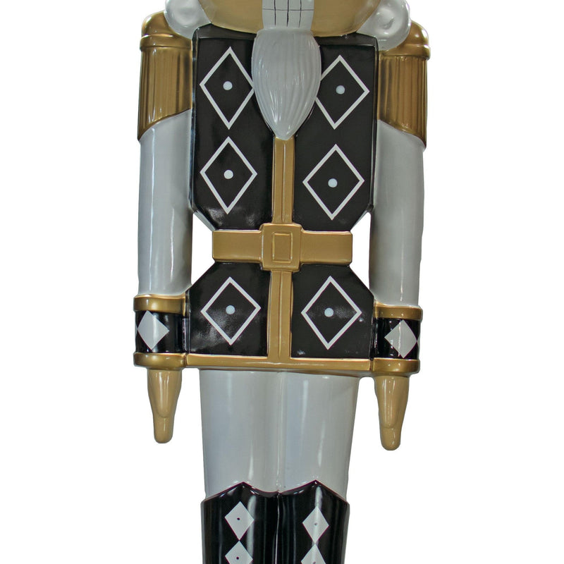 12FT Black & White Checkered Nutcrackers