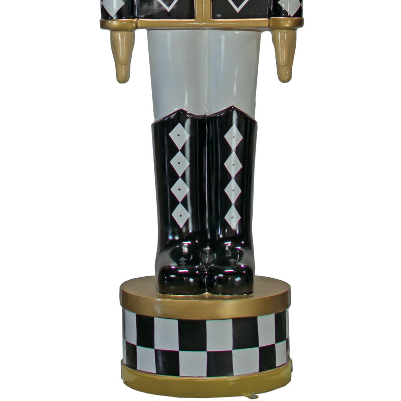 12FT Black & White Checkered Nutcrackers